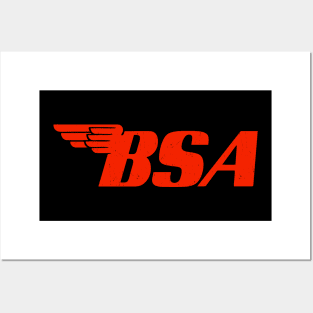 bsa motorcycle Posters and Art